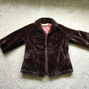 BrinybMarlin Brown Faux Fur Coat